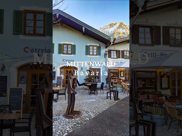 You have to visit this fairy-tale town in the Bavarian Alps! 🇩🇪 #bavariantown #mittenwald #travel
