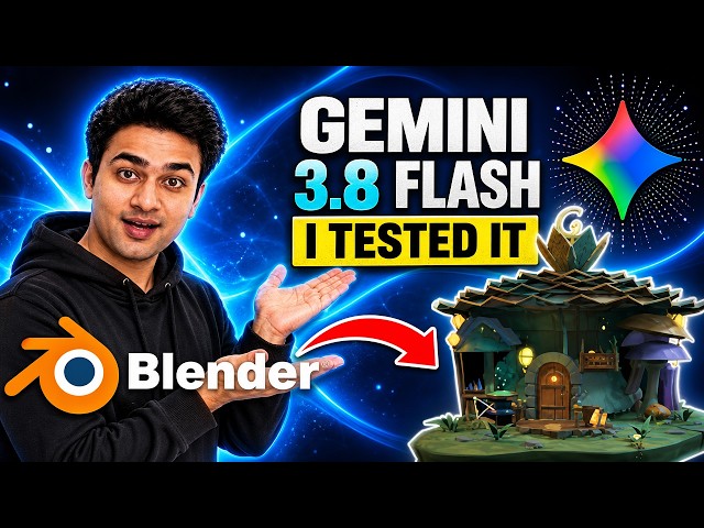 I Created 3D Environment Models with Gemini Flash 3.8 in Blender | in Just 5 Minutes!!