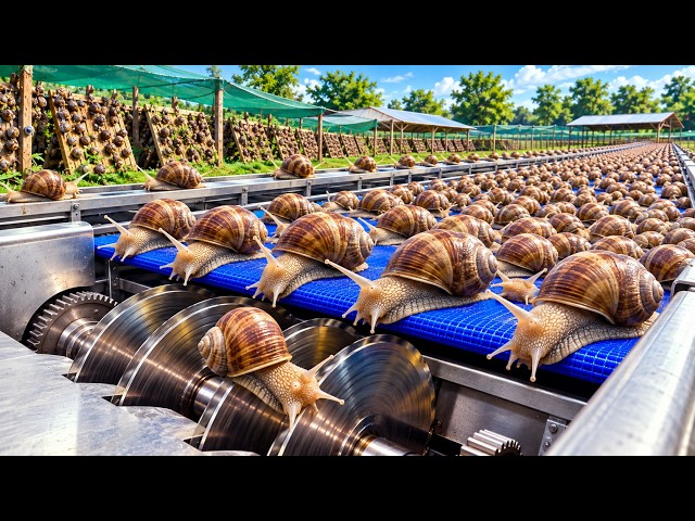Inside a Massive Snail Processing Factory  How Millions of Snails Are Processed Full Factory Process