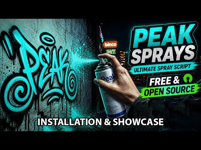 [ESX/QBCore/QBox]  Spray Paint | A Truly Open-Source Spray Paint Script | Installation & Showcase
