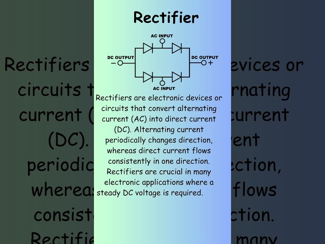 What is a Rectifier? Powering Your Devices!