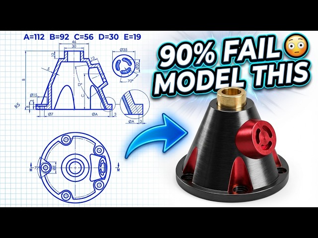 Can You Model This? Fusion 360 Challenge - Catics 3D01-04
