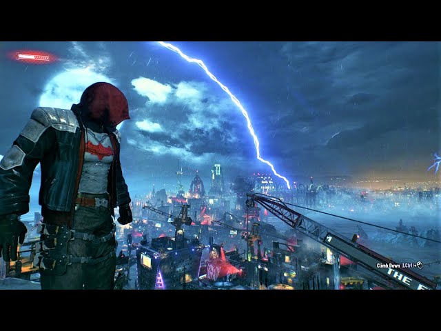 Batman Arkham Knight - Combat Gameplay: Red Hood, Robin, Nightwing, & Batgirl