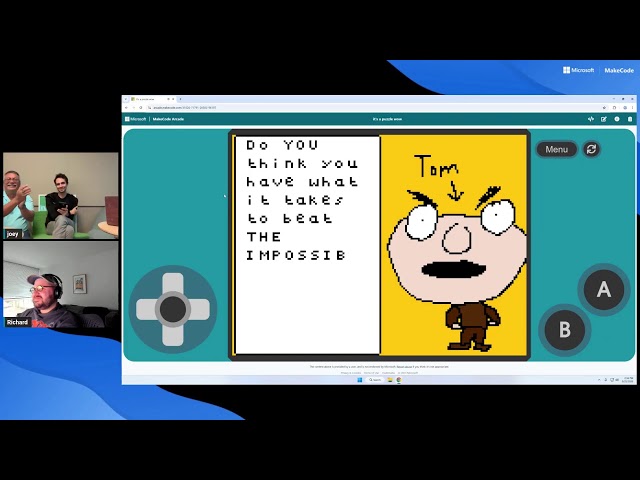 It's puzzle jam in MakeCode Arcade!