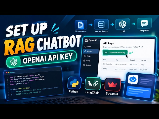 RAG Chatbot Setup with OpenAI API | Python, LangChain & Streamlit