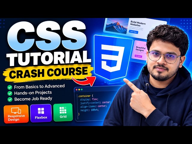CSS Tutorial for Beginners | Complete Crash Course