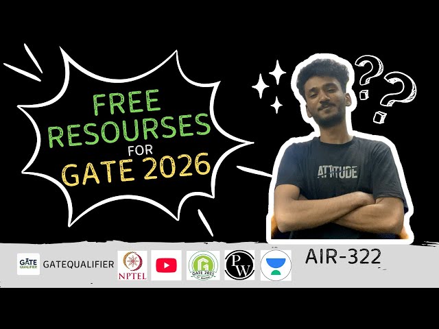 GATE 2026 Preparation Without Coaching | Best Free Resources, Notes, PYQs & Test Series