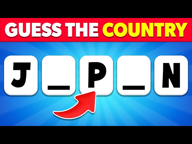 Can You Guess The Country Without Vowels? 🌎🤔 Country Quiz