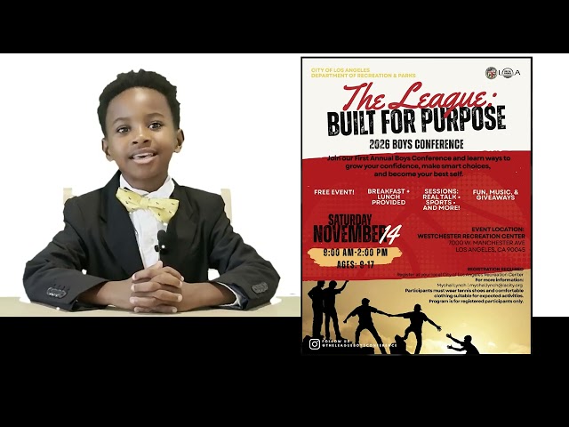 BOYS CONFERENCE Nov 14 LA City Parks and Recreation J5 Thrive L
