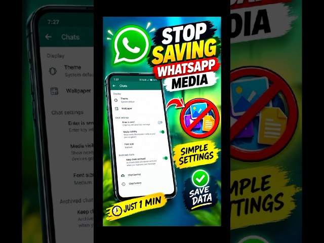 ​WhatsApp Auto Download Band Kaise Kare? 🚫 Save Storage & Data 😱