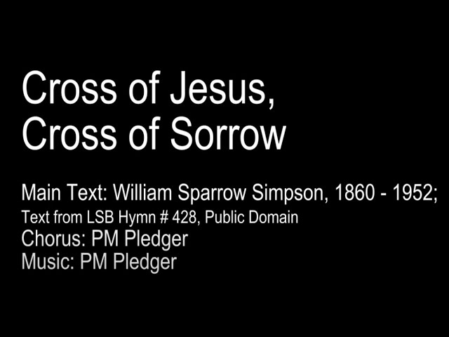Cross of Jesus, Cross of Sorrows