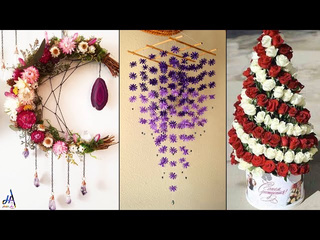 8 Room Decor Paper Projects For Small House | DIY Wall Hanging & Flower Pot