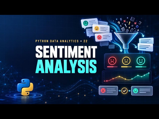 Python Data Analytics #22: Sentiment Analysis on Real Text Data in Python