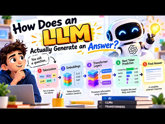 How Does an LLM Actually Generate an Answer? 🤯 | AI Explained