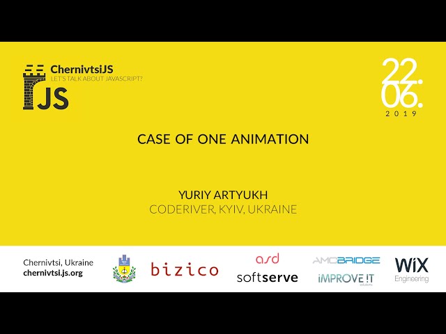Case of One Animation — Yuriy Artyukh
