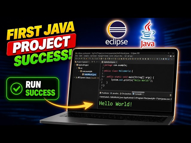 Java Programming Telugu #1 | Eclipse IDE Lo First Java Project Ela Create Cheyali ?