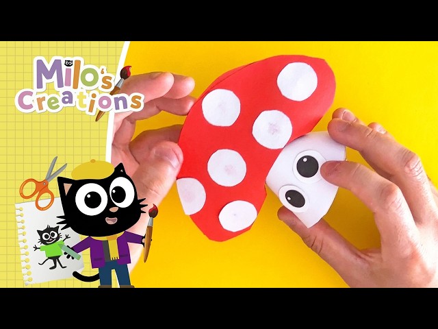 Fall Craft: Make a Mushroom with Milo! 🍄  | Milo's Creations
