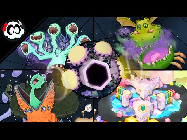 Ethereal Dome - All Monster Sounds + Animations [My Singing Monsters] (Fanmade)