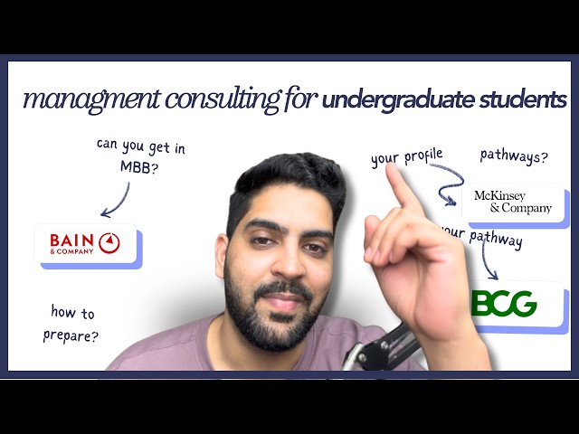 3 Ways for Undergraduate Students to Get into Management Consulting.
