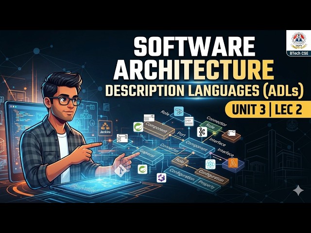 Software Architecture Description Languages (ADLs) | Unit 3 | Lec 2 | RGPV BTech CSE