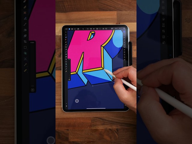 3D Lettering in Affinity Designer #affinity #lettering #typography