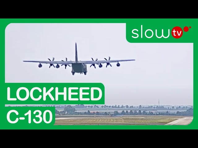 Arrival of Two Lockheed C-130 Hercules to Prague Airport