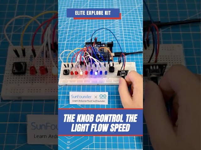 Turn the Knob, Control the Flow! 💡 Arduino LED Project#arduino  #arduinoproject   #diyelectronics