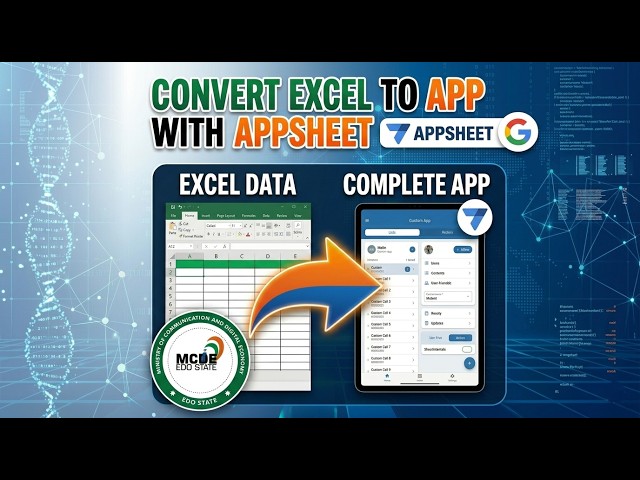 How to Convert Excel Sheet Data into a Complete Application Using AppSheet