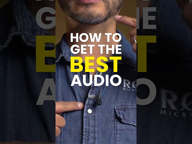 How to Get BETTER Audio: Mic Placement + Wind Noise Explained!