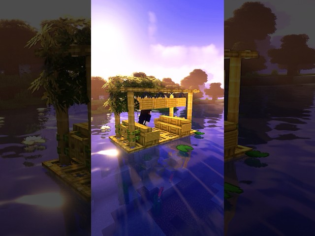 Minecraft bamboo boat #shorts