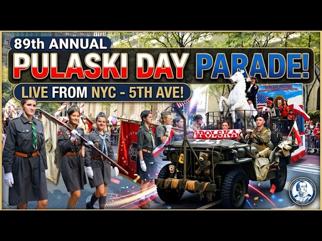 LIVE: 89th Annual Pulaski Day Parade NYC | Polish Pride on Fifth Avenue! 🇵🇱🇺🇸