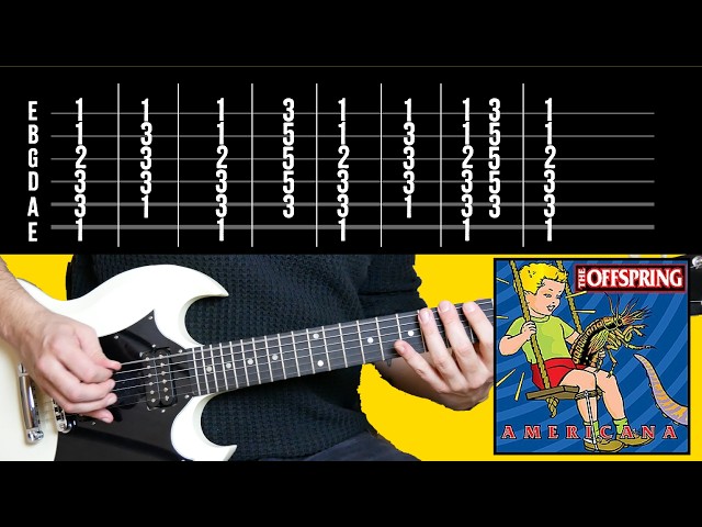 The Offspring - Why Don't You Get A Job?- How to play on Guitar (with Tabs)