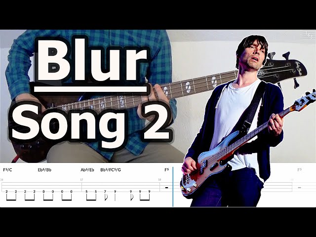 Blur - Song 2 | Bass Tabs Tutorial