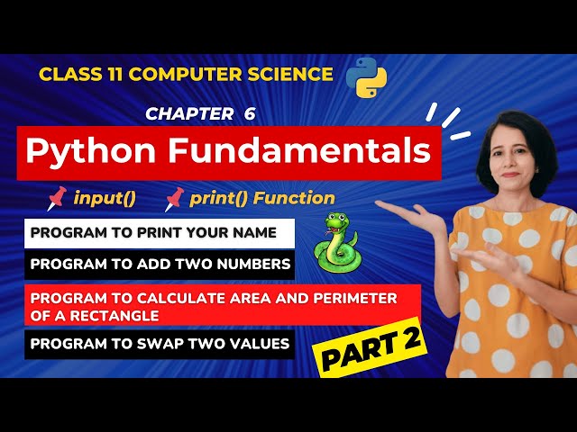 Python Fundamentals - ONE SHOT | Class 11 Computer Science | ENGLISH🎯