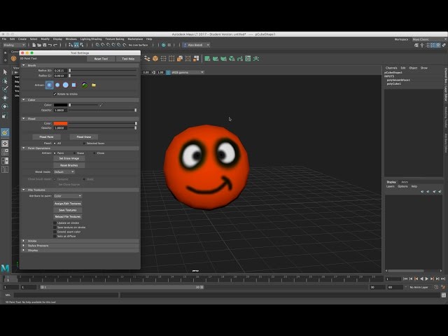 Maya LT 2017 - 3D Paint Tool