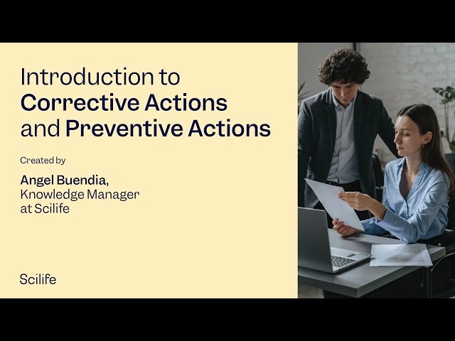 Introduction to Corrective and Preventive Actions