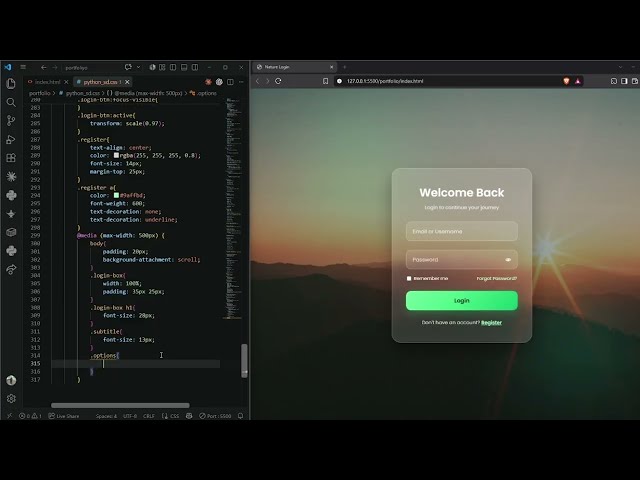 Modern Glassmorphism Login  | How to create Modern Glassmorphism Login  page by using HTML  & CSS