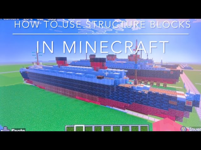How to use structure blocks in Bedrock Minecraft (save and load)