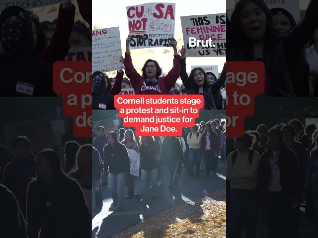 Cornell students protest in support of Jane Doe.