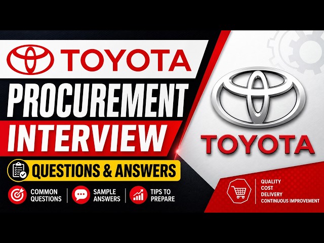 Toyota Procurement Interview Questions and Answers