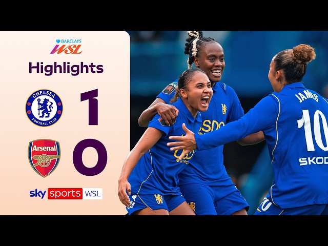 Thompson gives Blues London bragging rights! 🔵 | Chelsea 1-0 Arsenal | WSL Highlights