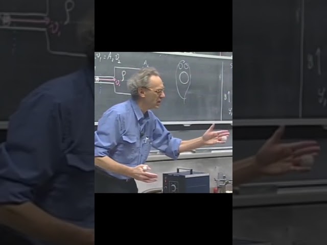 Walter Lewin explains a physical phenomena