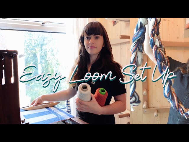How to Dress a Table Loom | Making the Warp | Weaving Loom Set Up