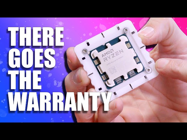 Modifying the 7950X CPU for better thermals... VOIDED WARRANTY!