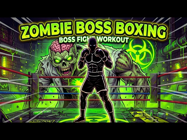 🧟 TOXIC ZOMBIE BOSS BOXING ☣️🟢 Interactive Boss Fight Boxing Workout  🥊 Immersive Warm Up