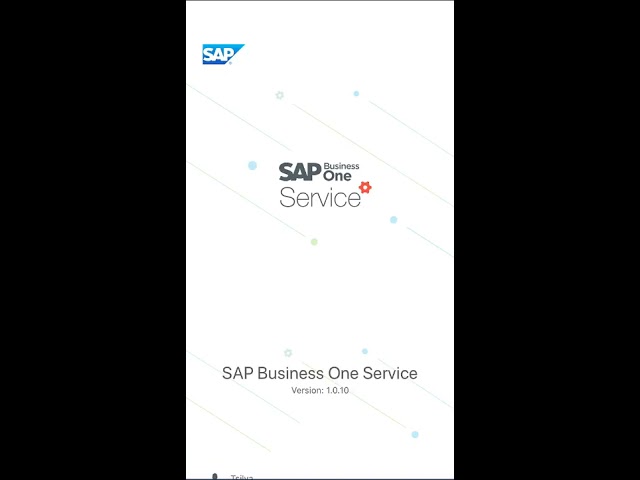 SAP Business One Service App - Server Connection