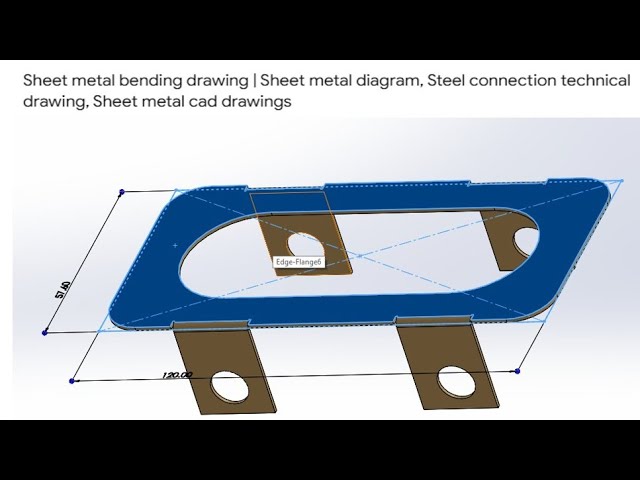 Sheet Metal Bending Drawing in SolidWorks | Mechanical Engineering drawing CAD 