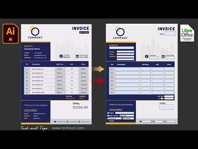 ✅ How to Create Fillable PDF Forms | Convert Illustrator Invoice to Fillable PDF