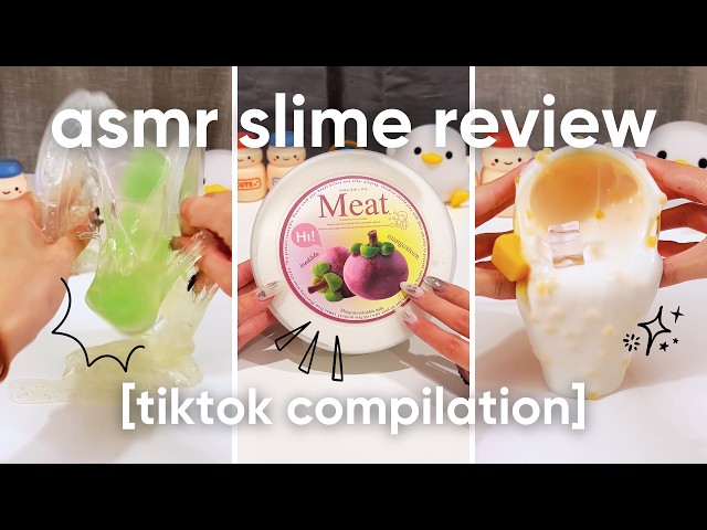 1 hour of slime reviews asmr~ tiktok compilation!