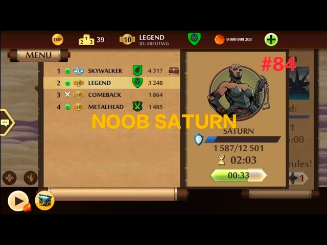 SATURN 🤡 || SHADOW FIGHT 2 UNDERWORLD || HINDI GAMEPLAY